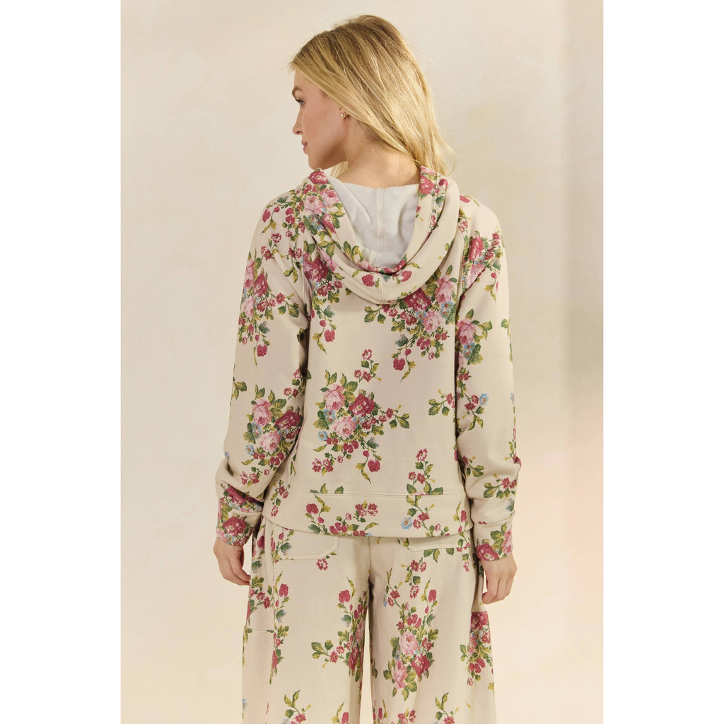 Floral Printed French Terry Set