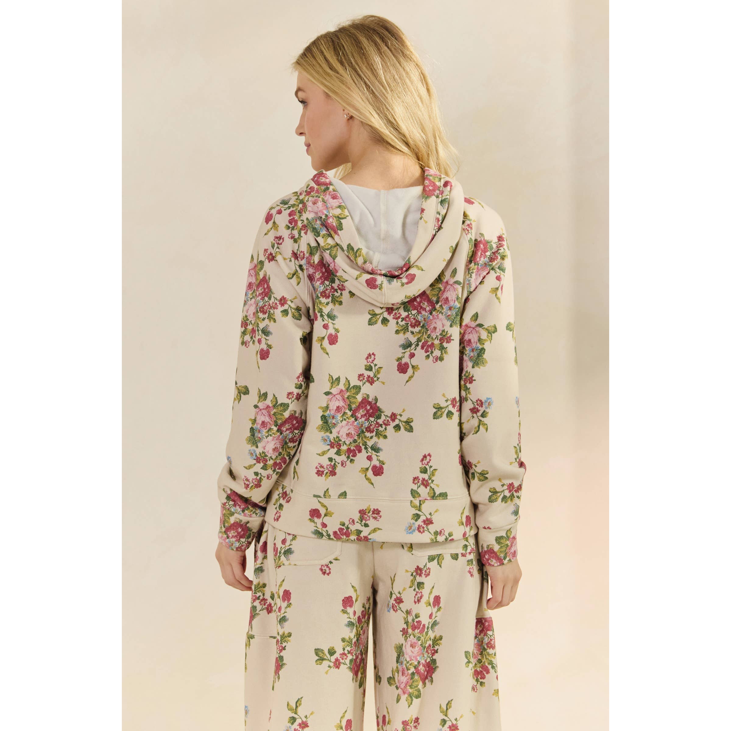 Floral Printed French Terry Set