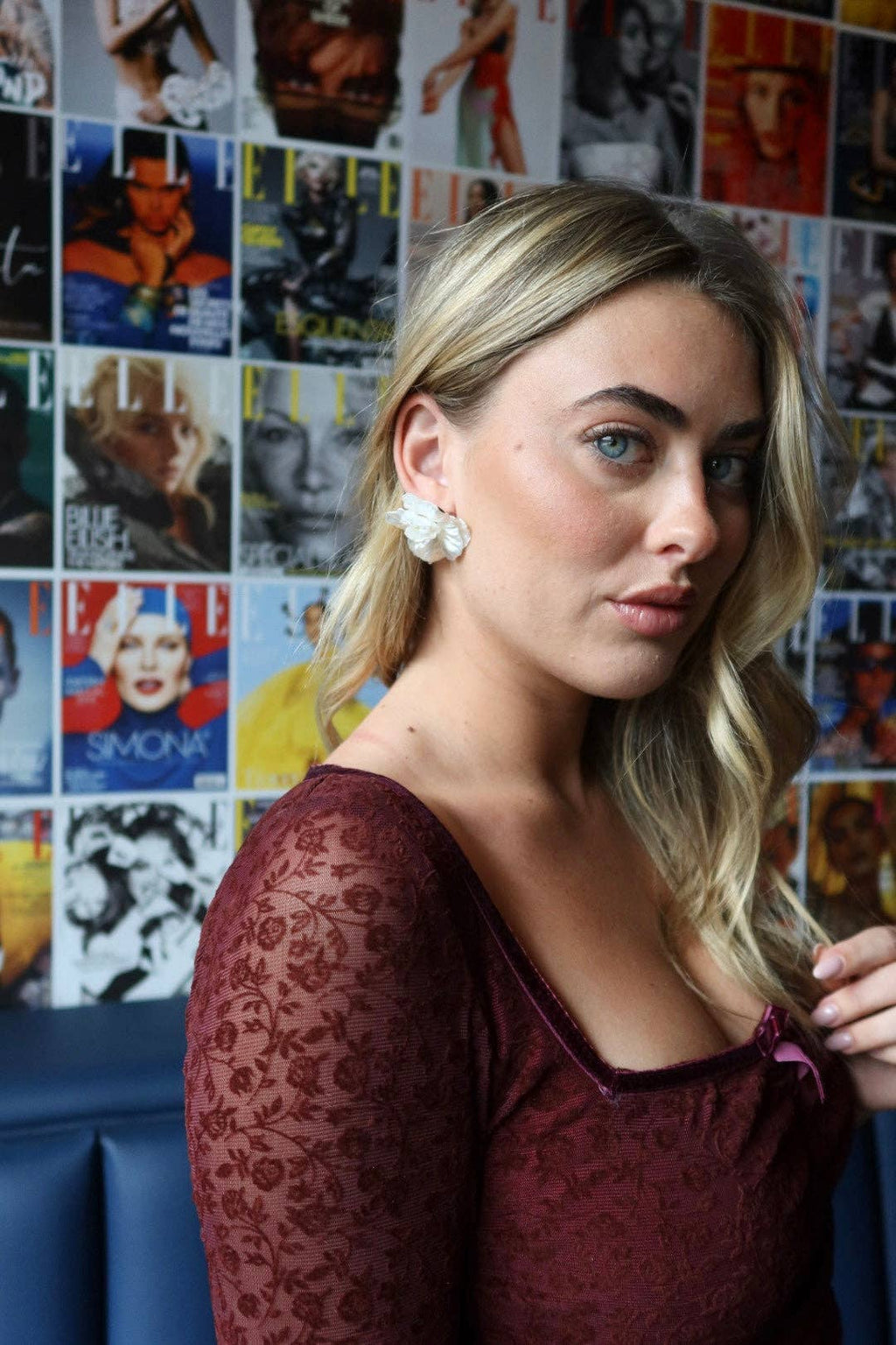 Eloise Flower Statement Earring