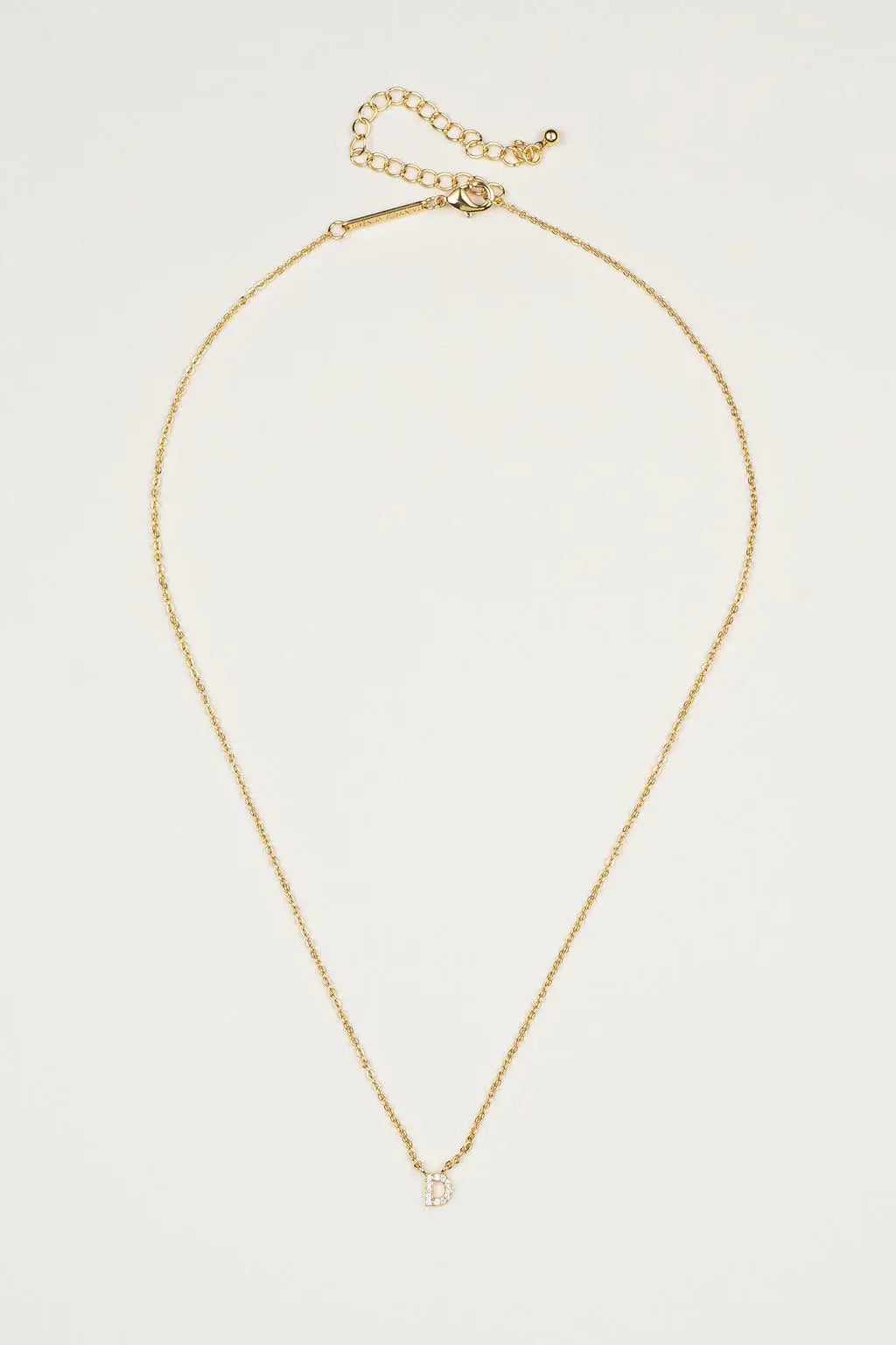 Dainty Shiny Initial Necklace