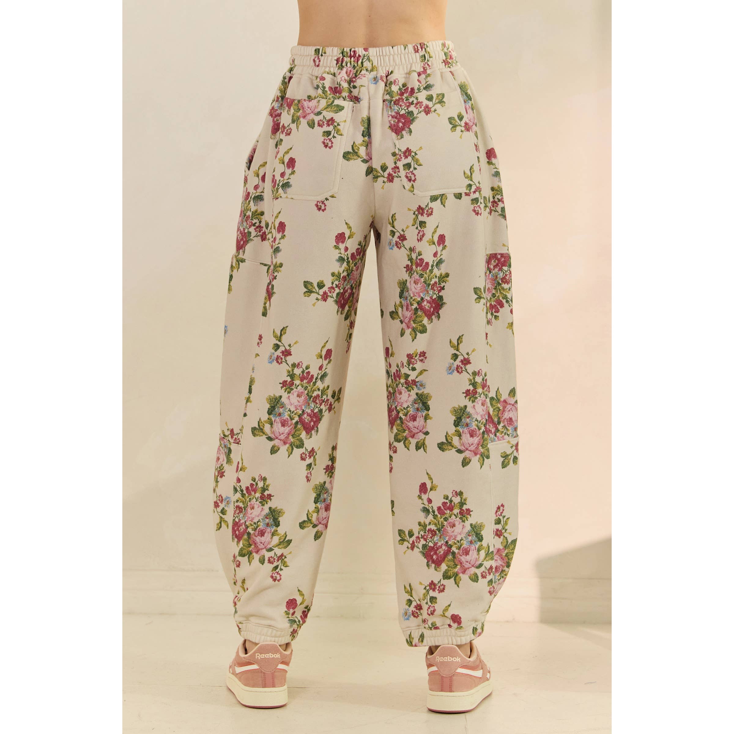 Floral Printed French Terry Set