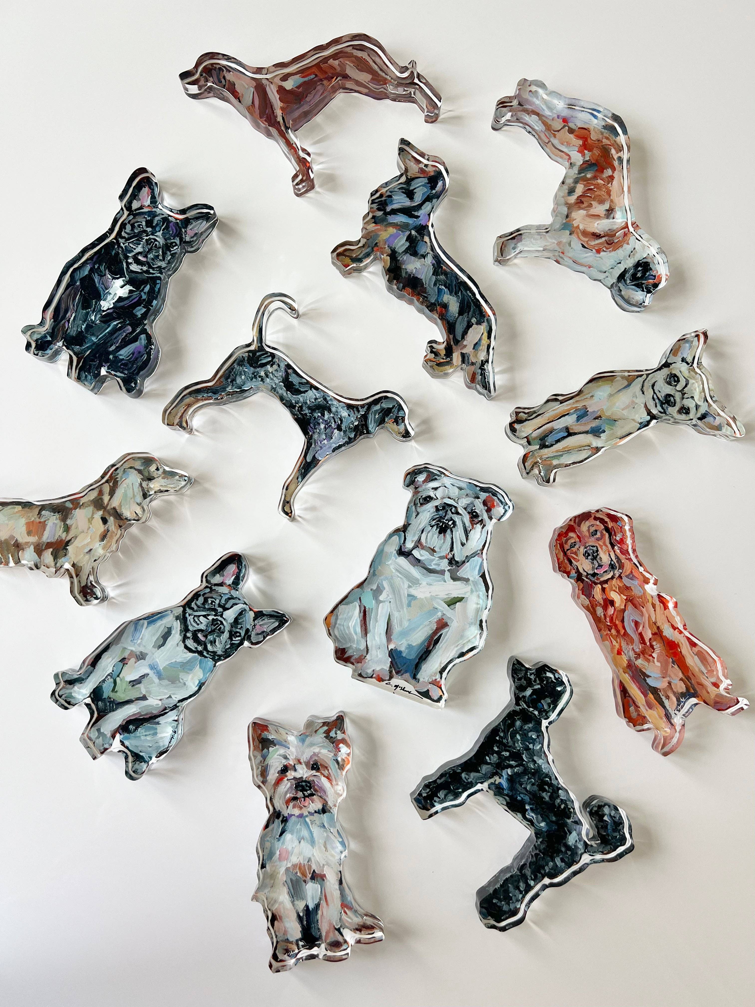 Golden Retriever Red Acrylic Shelfie