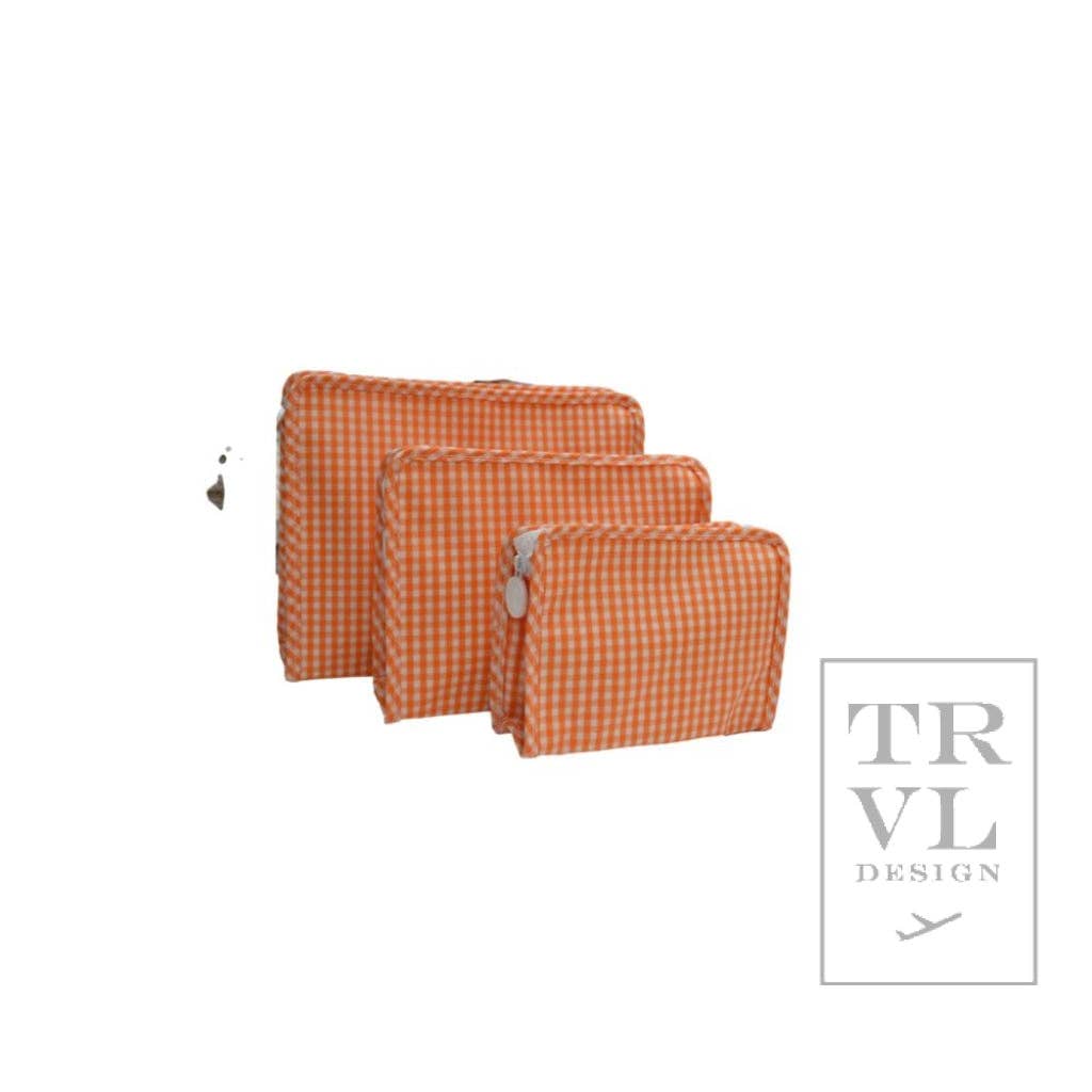 Orange Gingham Roadie- Large