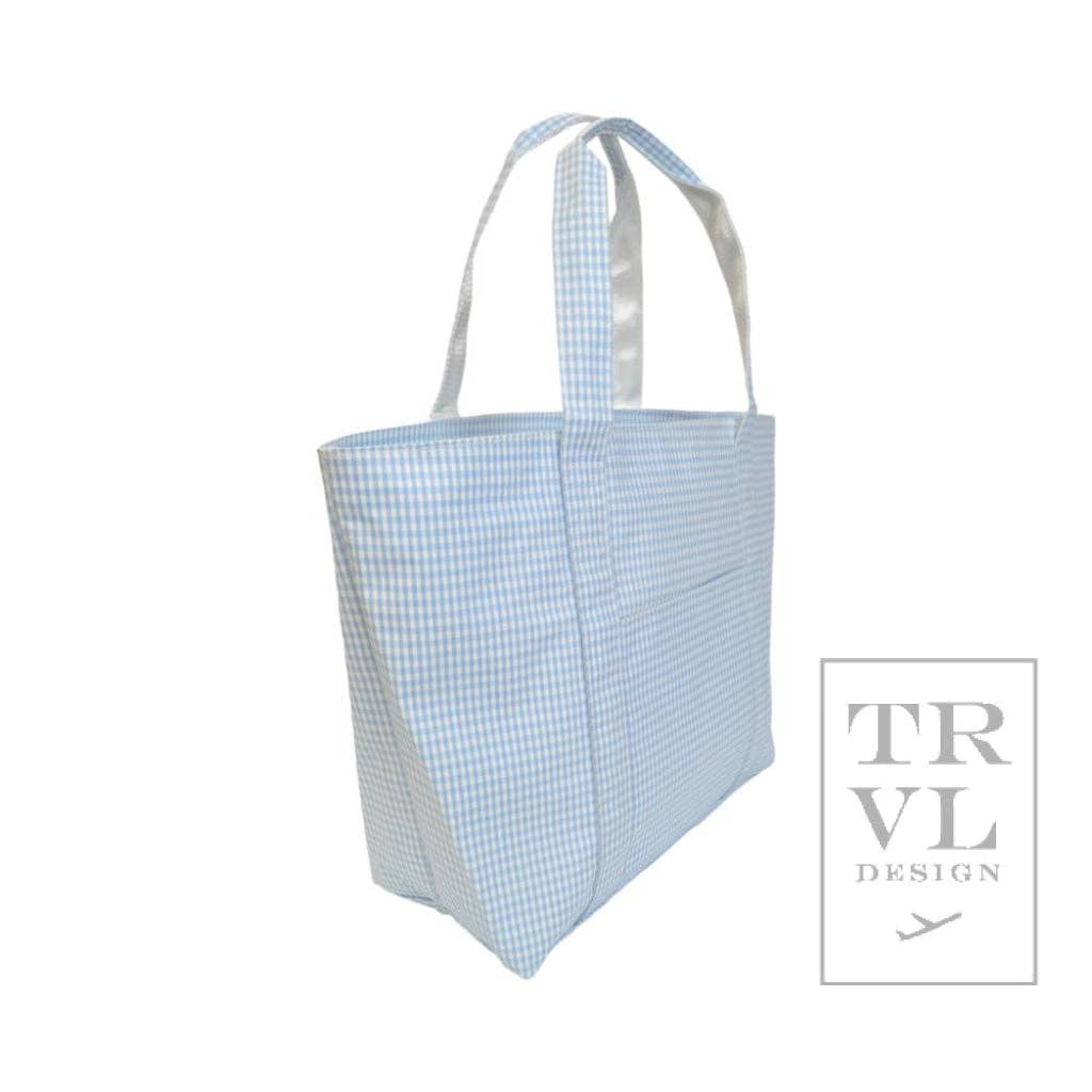 Gingham Mist XL Jumbo Tote by TRVL Design