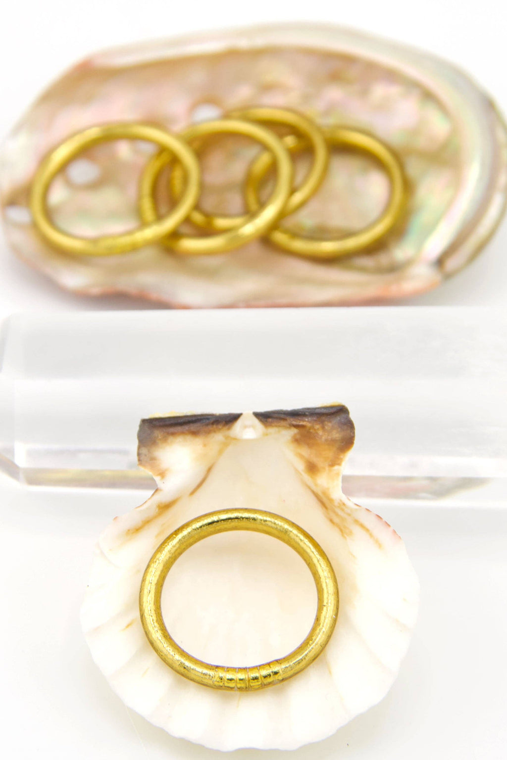 Light Gold Thai Buddhist Temple Rings