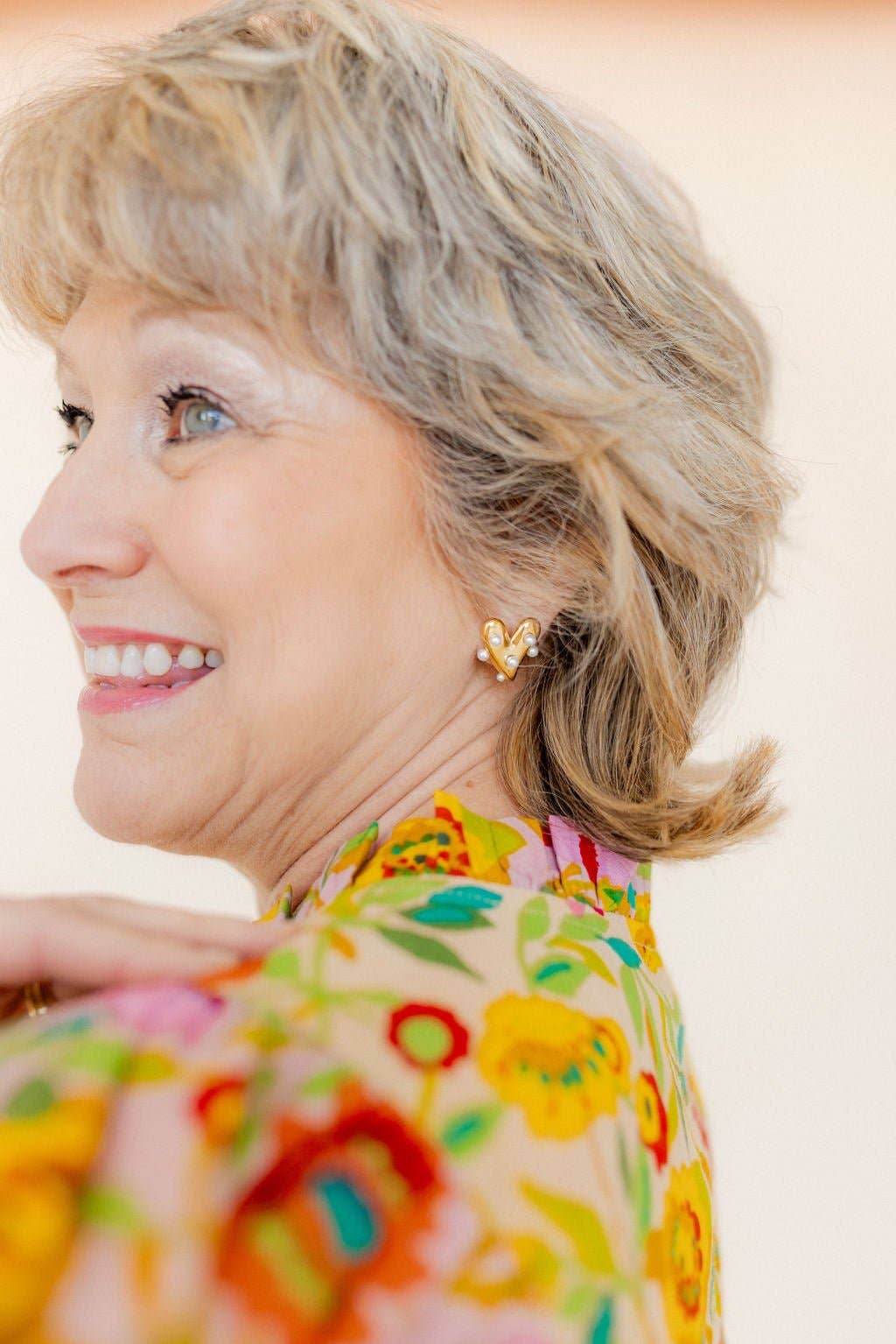 Bristol Heart Pearl Earrings