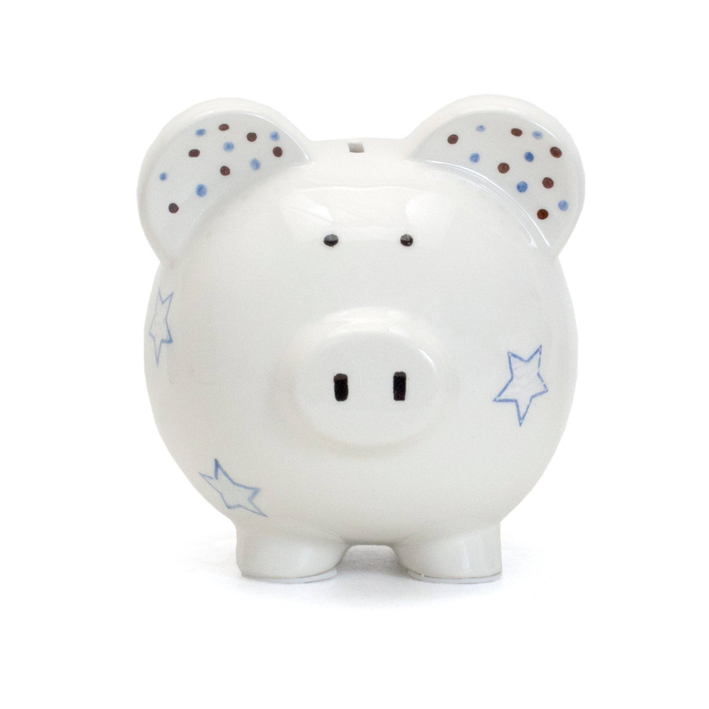 Blue Star Large Piggy Bank