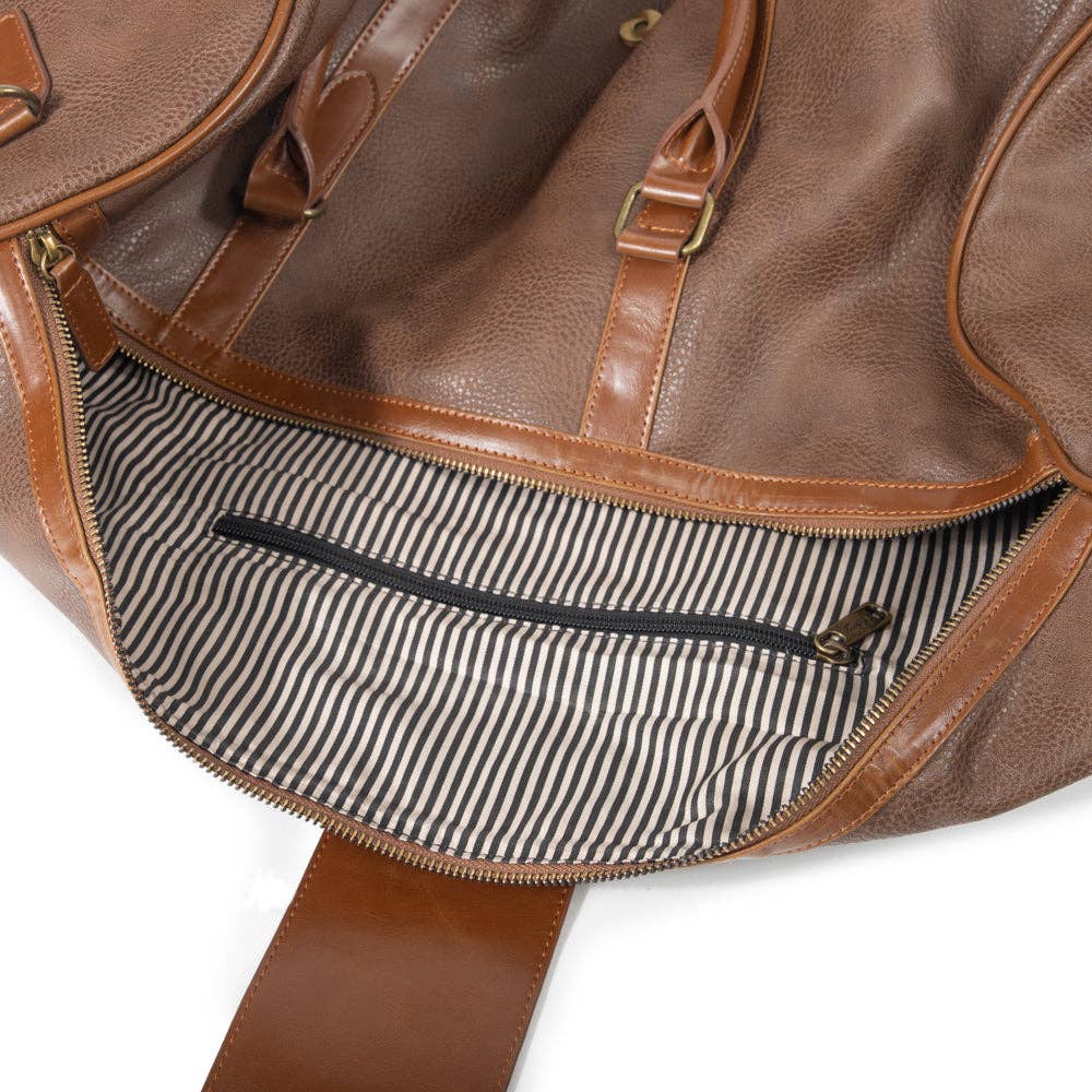 The Oxford Duffel Bag: Chocolate Brown-3317