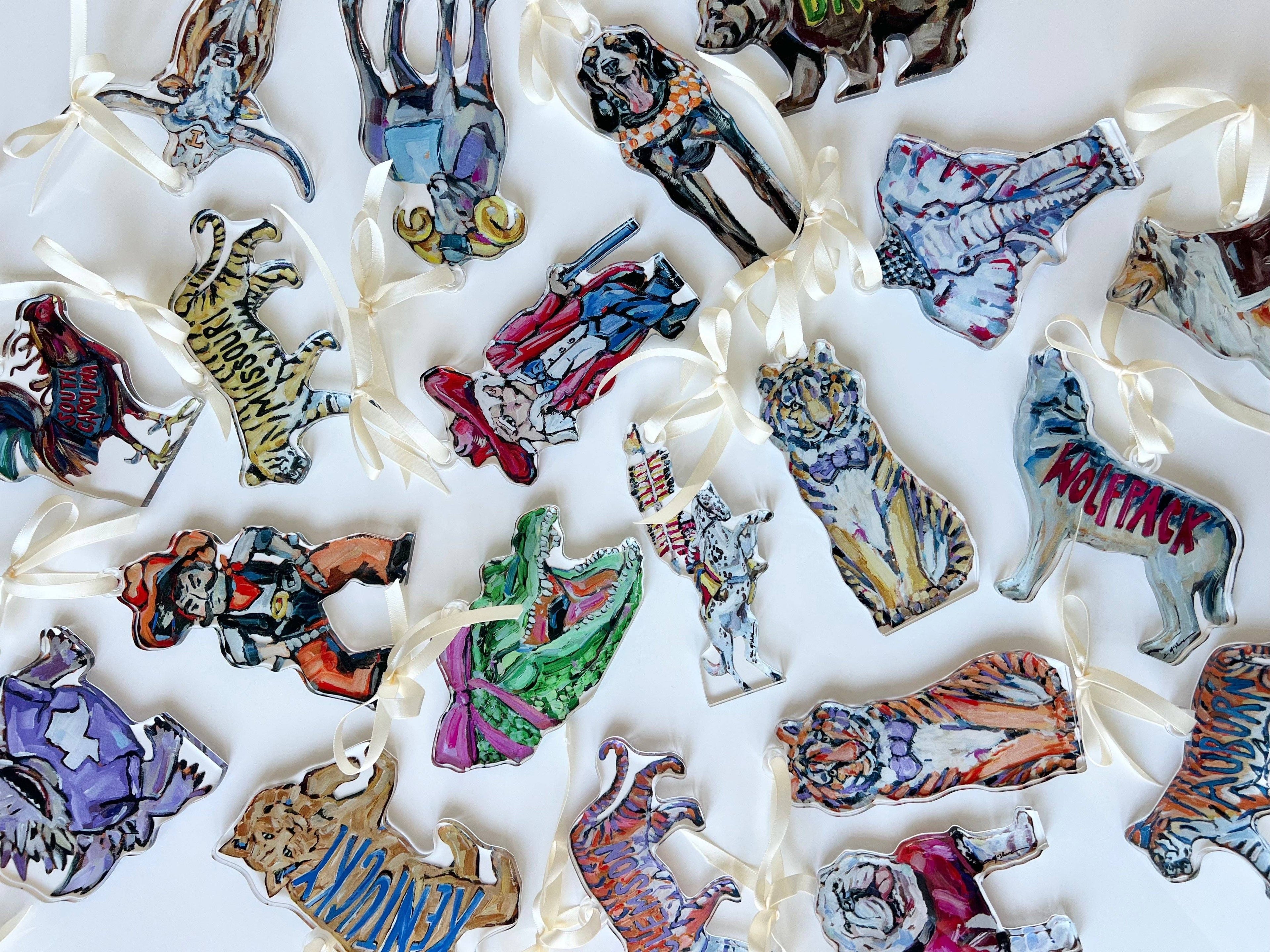 Cowboys Ornament by Chelsea McShane Art