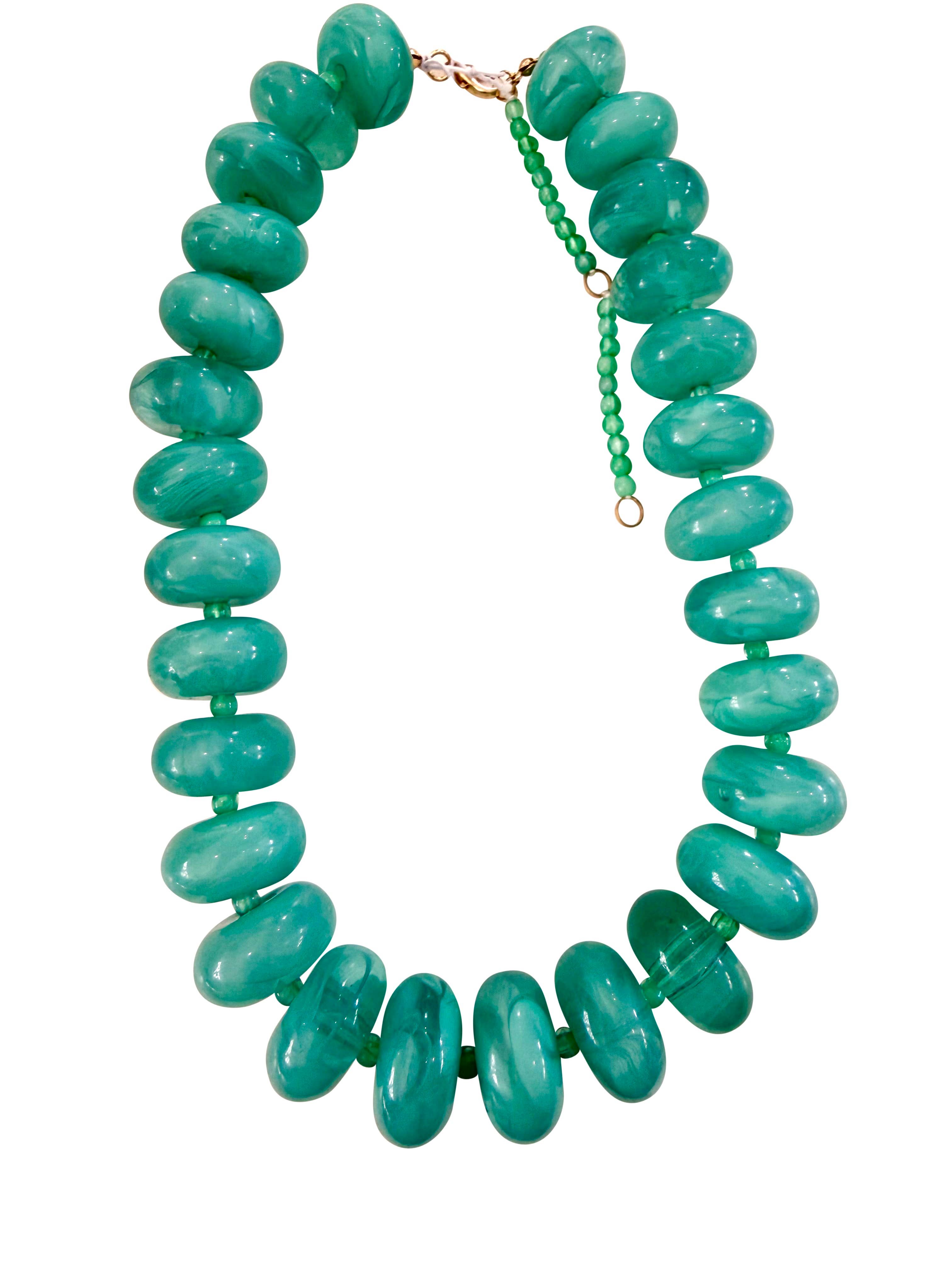 Bailey Chunky Beaded Necklace | Turquoise