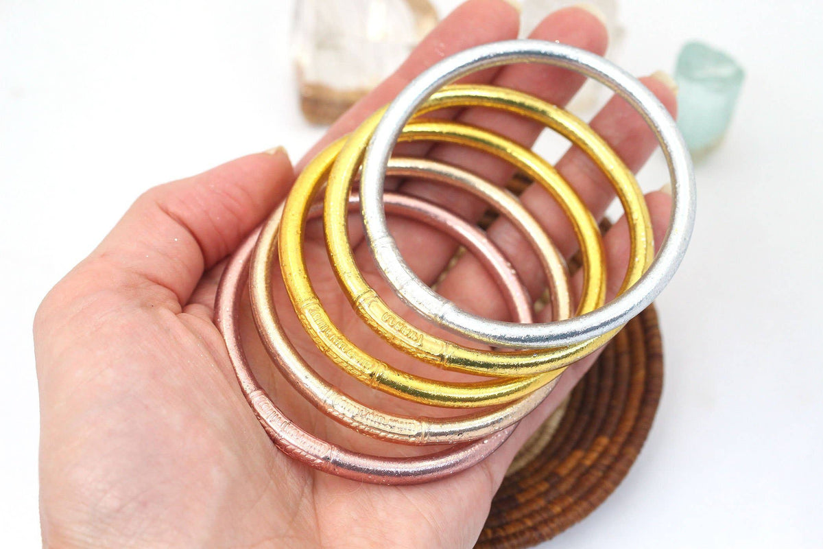 Gold Bangle Bracelet Set