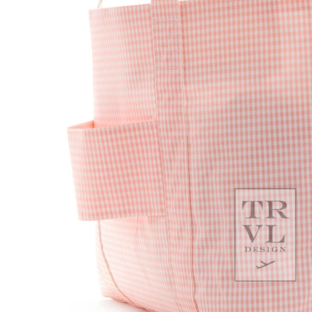 Gingham Taffy Jumbo Tote by TRVL Design