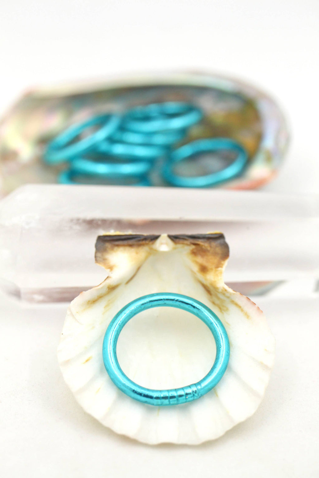 Pink Thai Buddhist Temple Rings