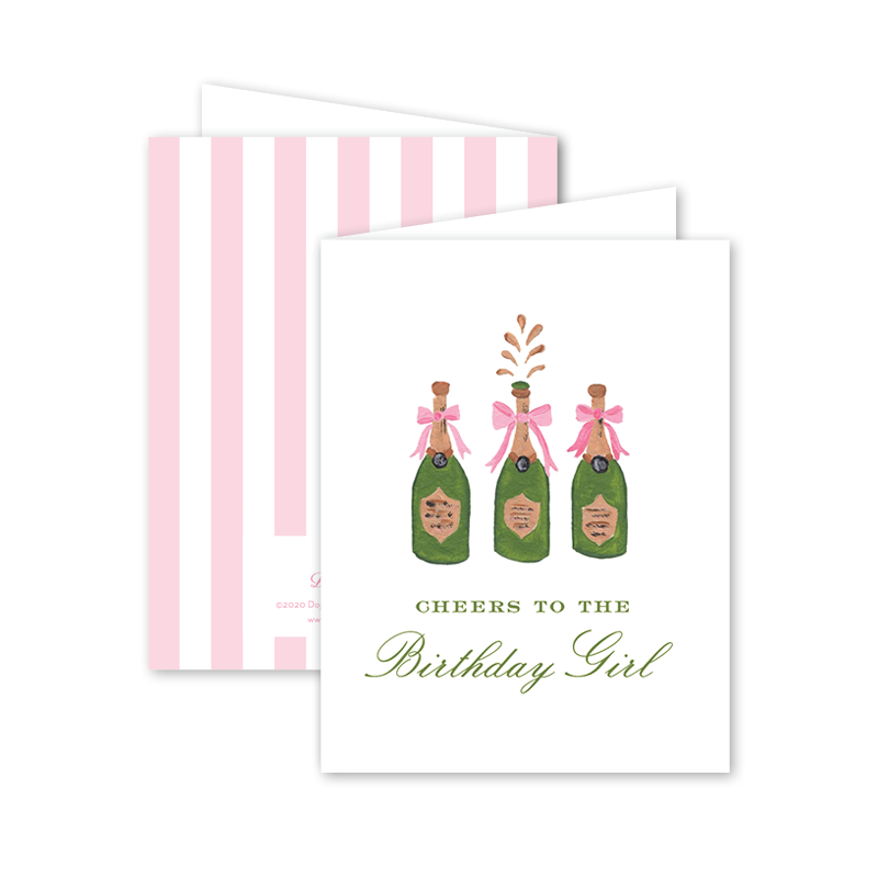 Champagne Birthday: Single Card