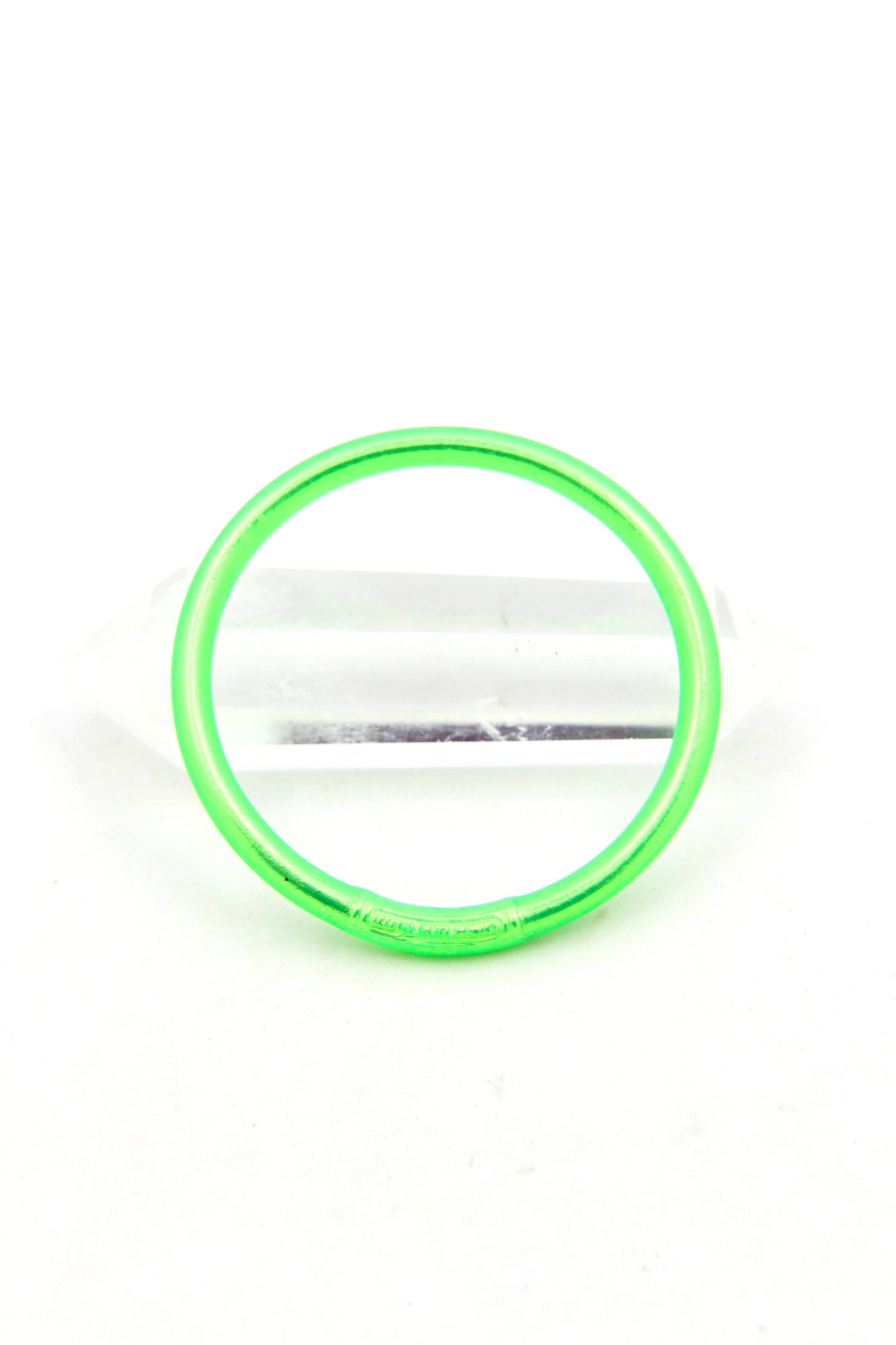 Single Rainbow Thai Buddhist Temple Bracelet Bangle / Bubblegum