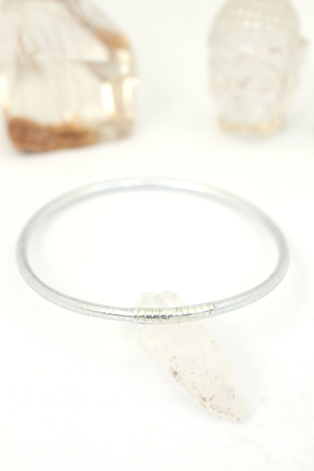 Silver Thin Thai Buddhist Temple Bracelets