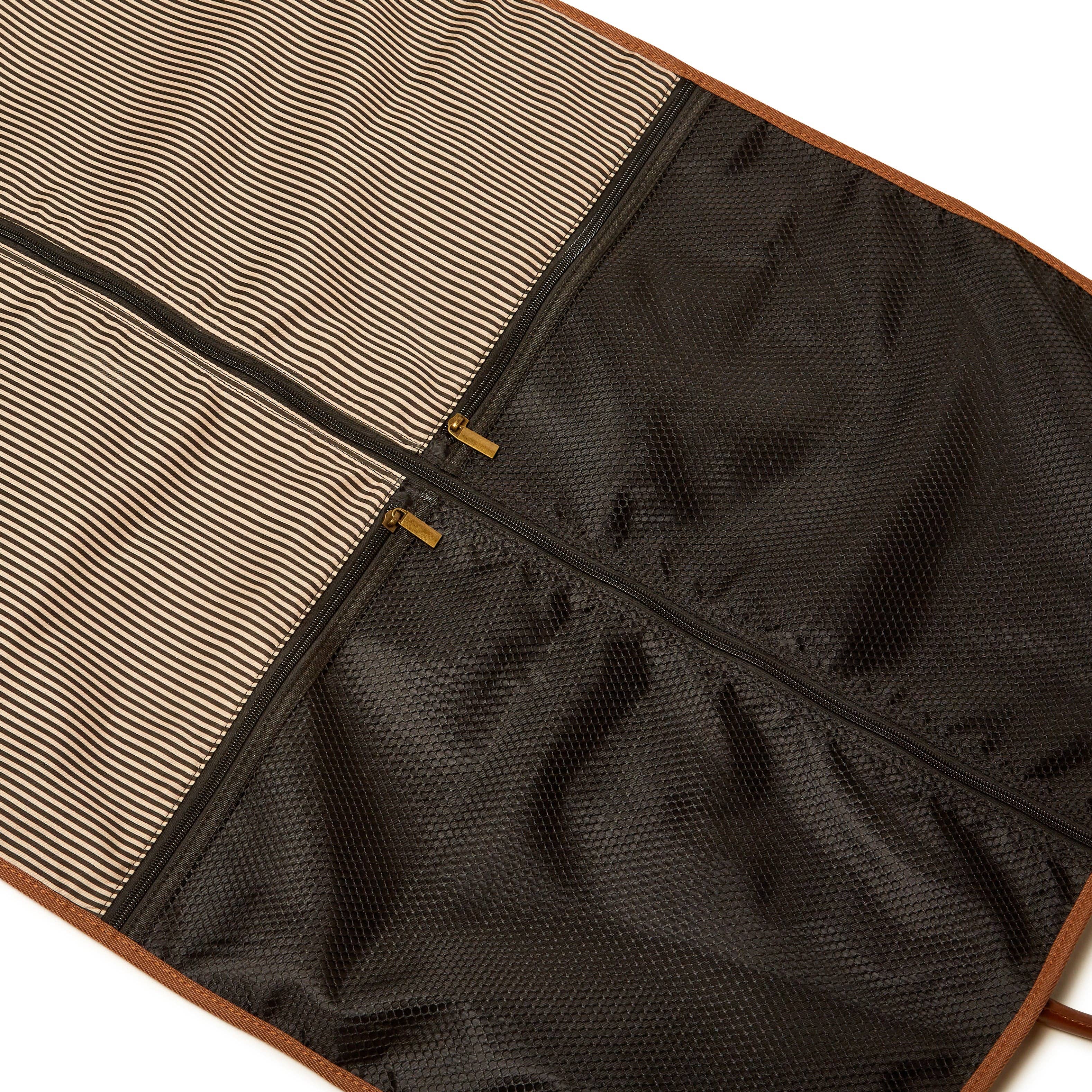 The Oxford Garment Bag: Chocolate Brown-3323