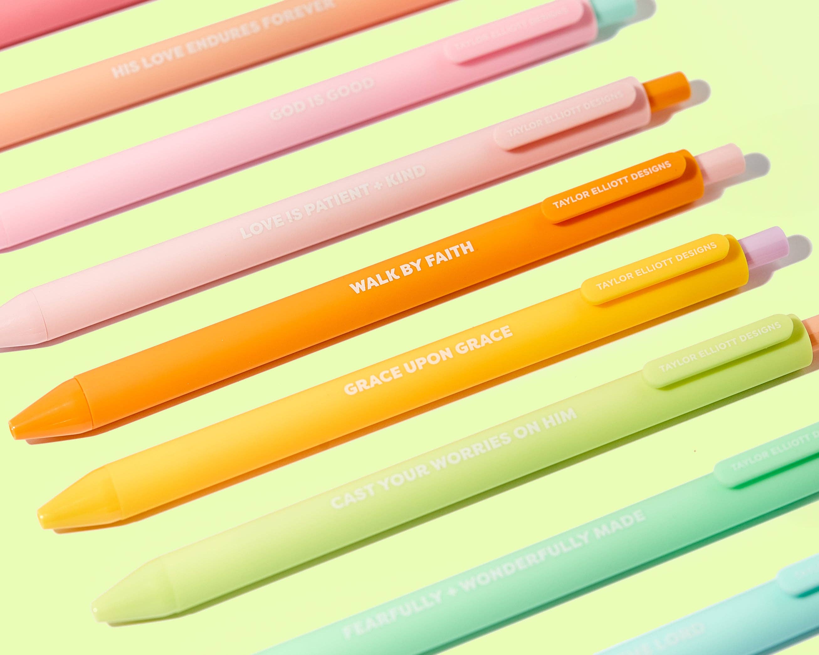 Gel Pen 10 piece Set | Motivational, Faith | Asst Colors