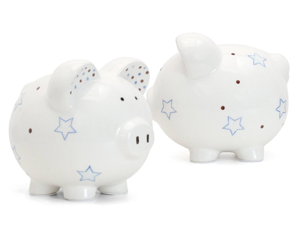 Blue Star Large Piggy Bank