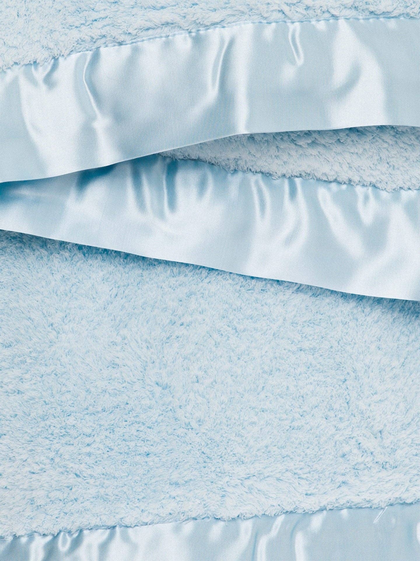 Chenille Baby Blanket: Unboxed / Cornflower