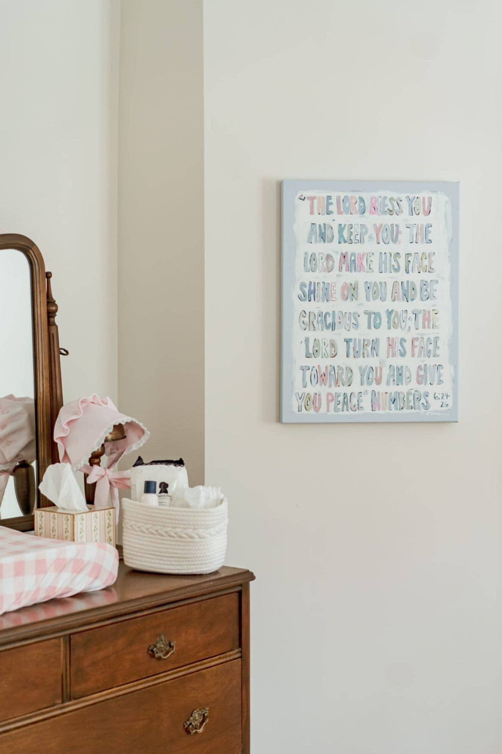 "Numbers Verse" Framed Canvas