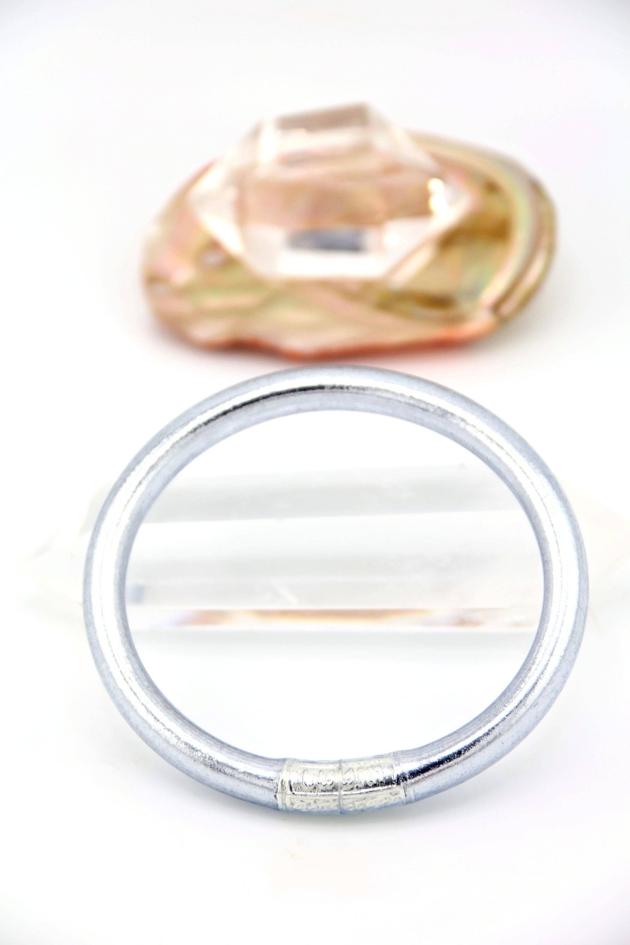 Luxe Thai Buddhist Temple Bangle / Red Poppy