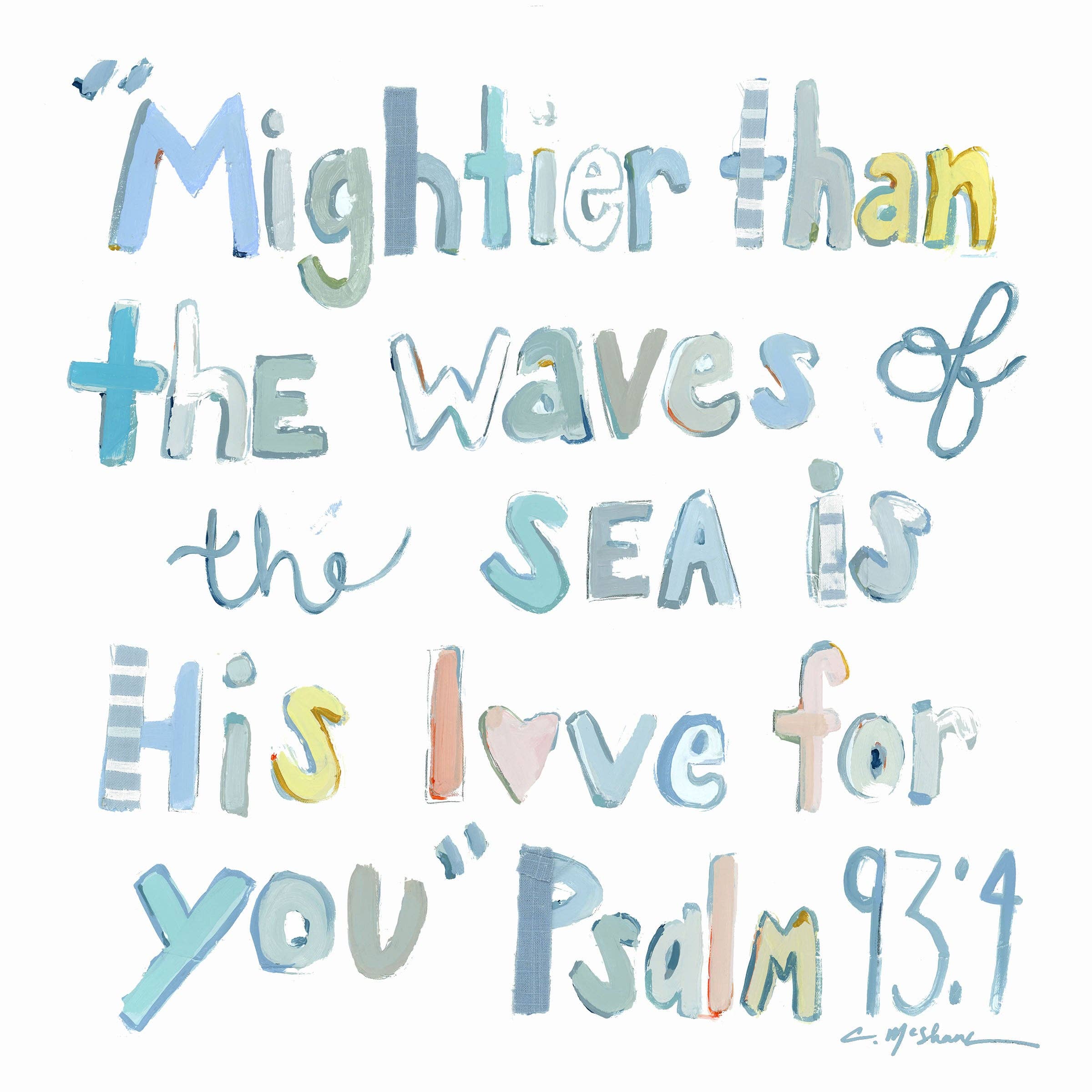 Psalm 93:4 Acrylic Shelfie
