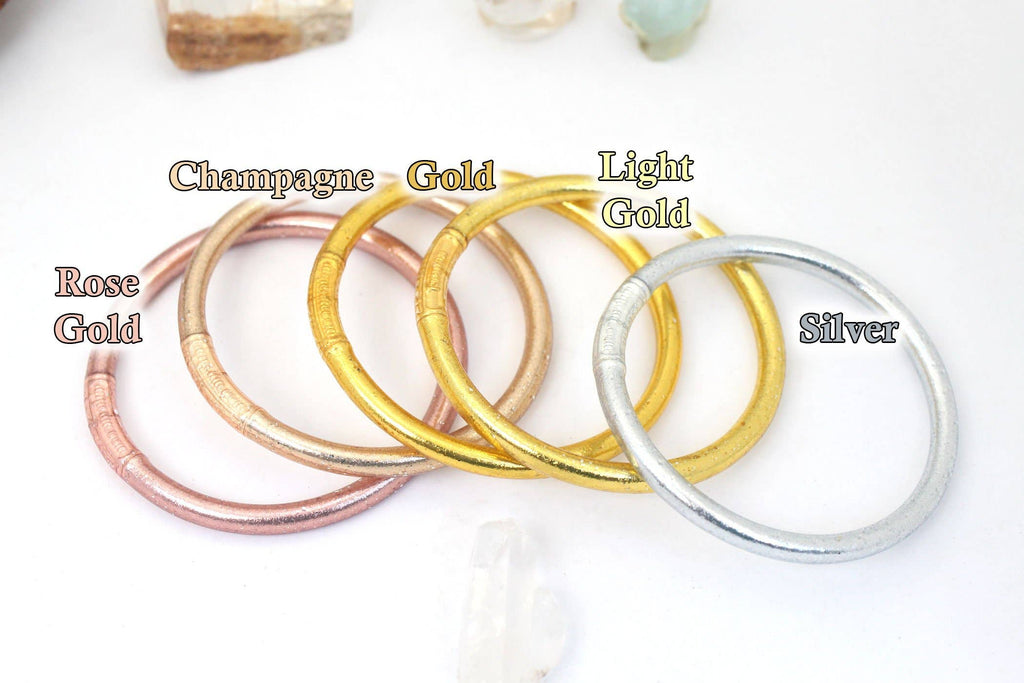 Gold Bangle Bracelet Set