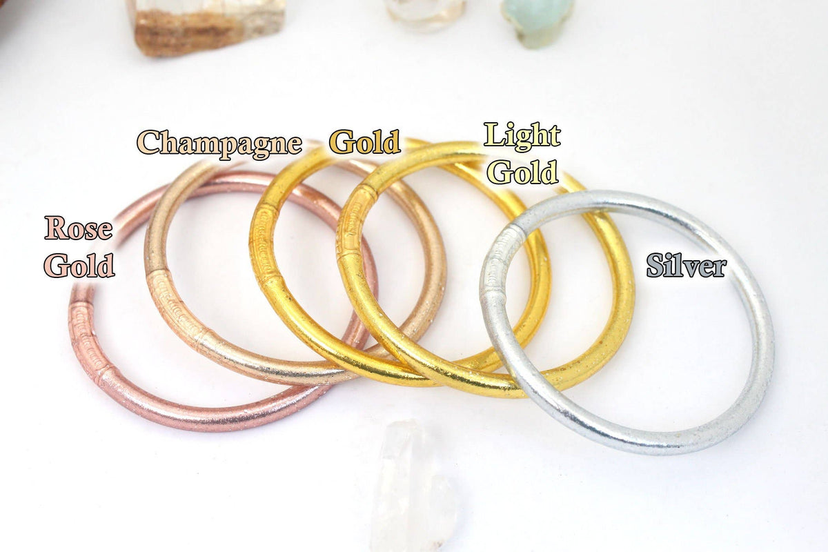 Gold Bangle Bracelet Set