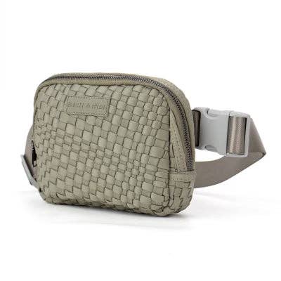 Woven Belt Bag - Stone
