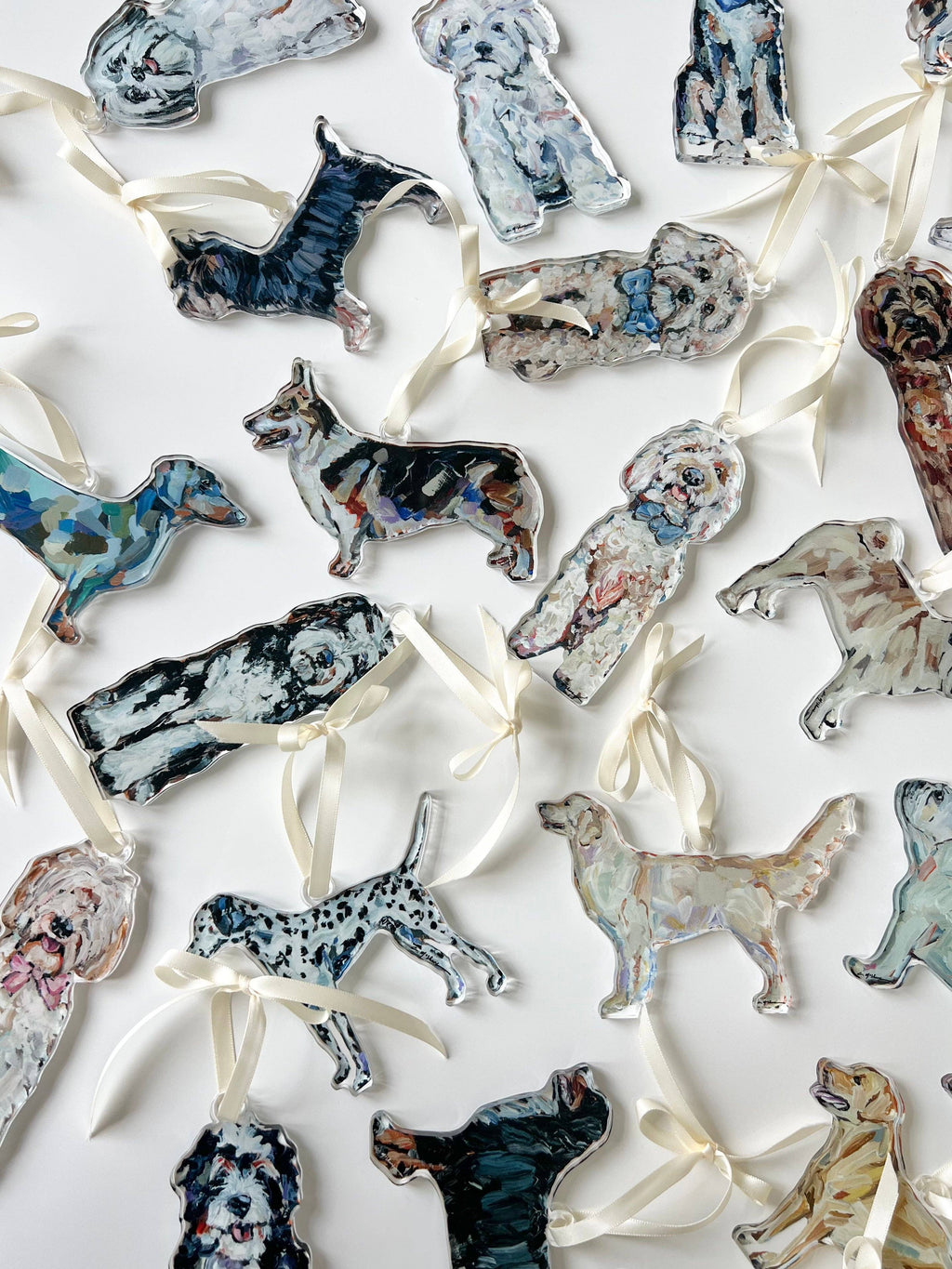 "English Bulldog Abstract" ornament