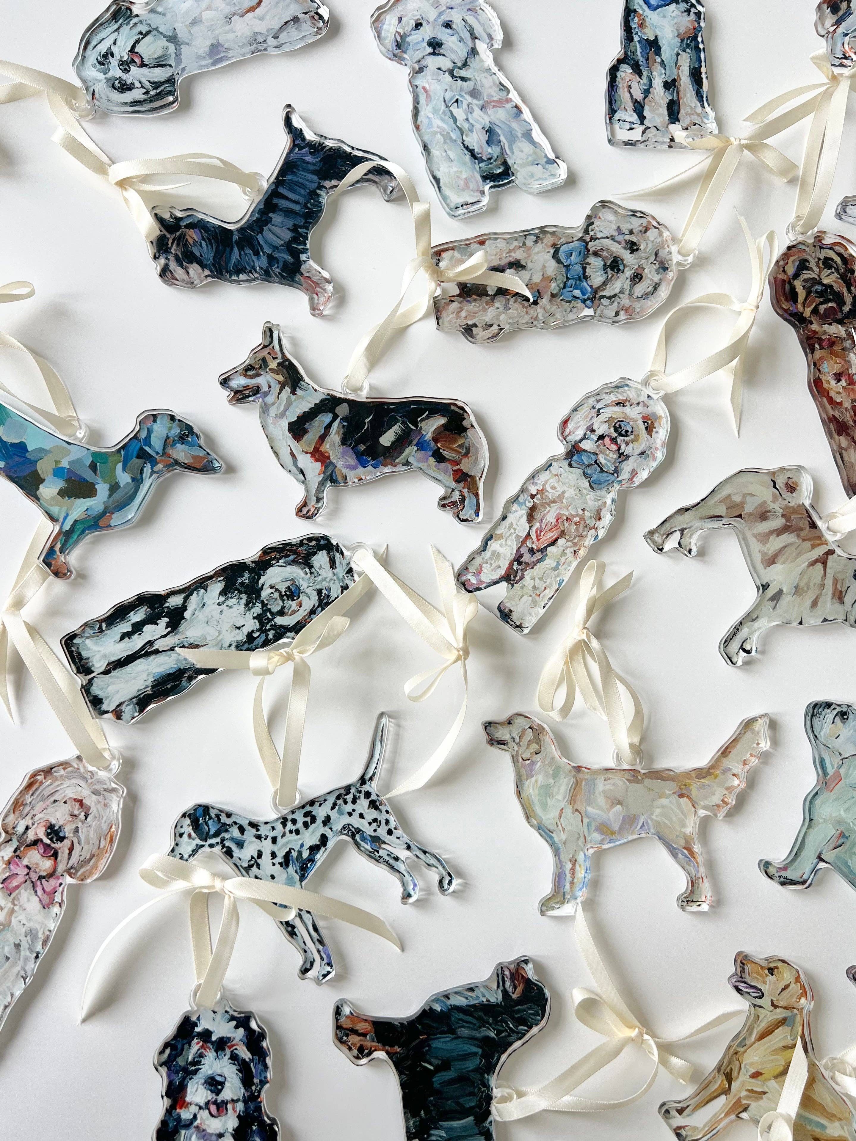 "English Bulldog Abstract" ornament