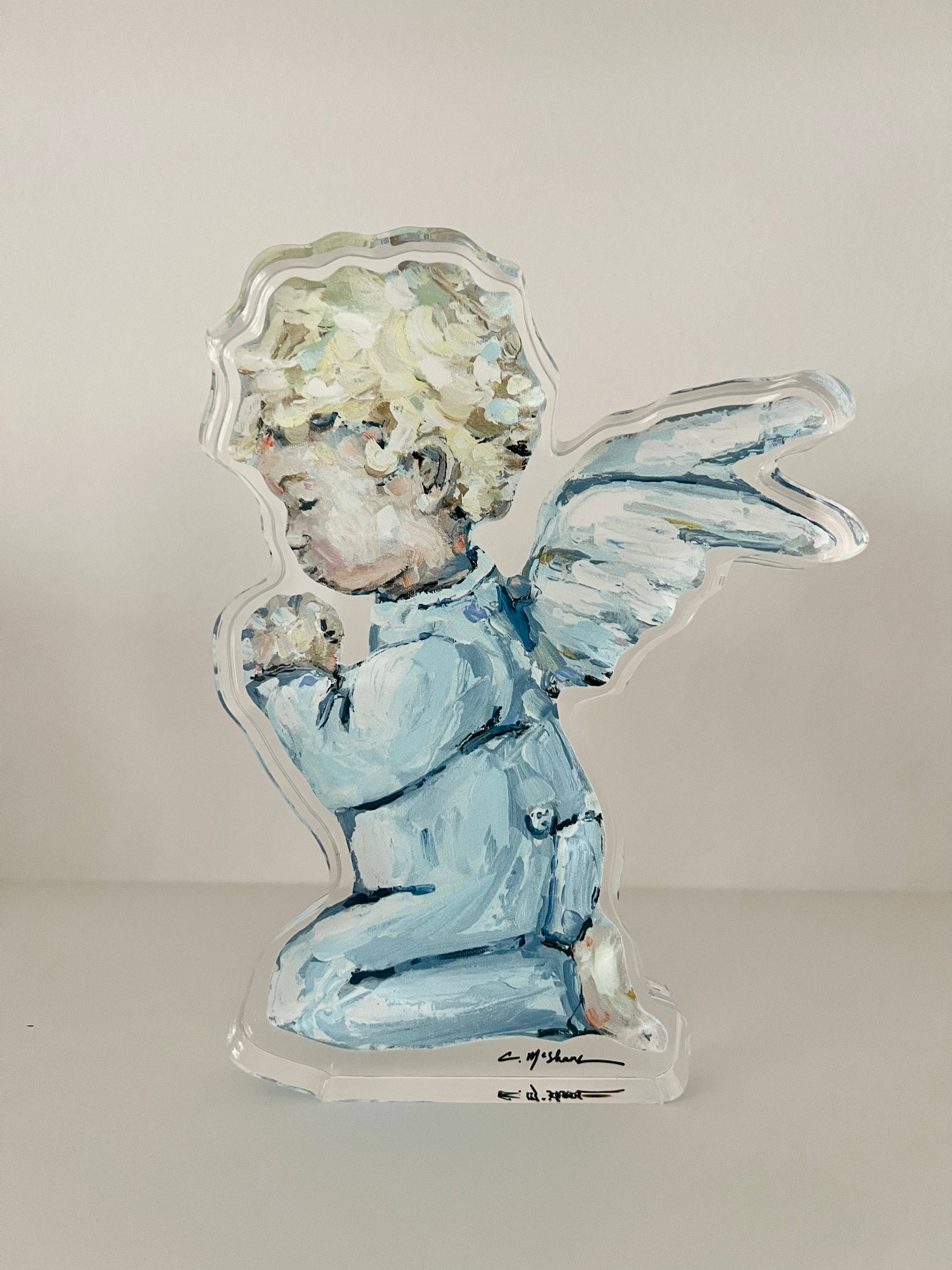 Tiny Wings Large acrylic shelfie: Blue