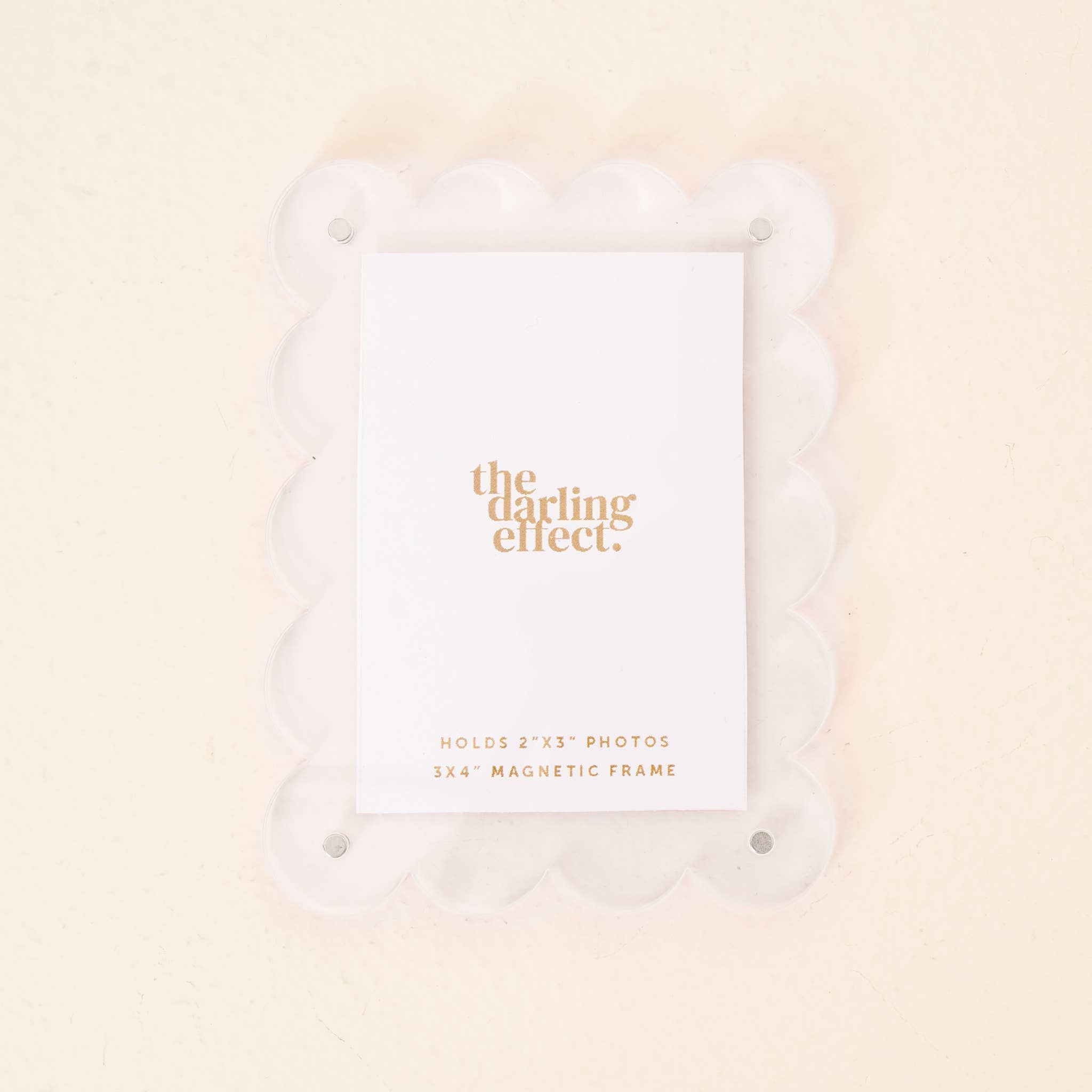 Mini Acrylic Magnetic Picture Frame-Clear