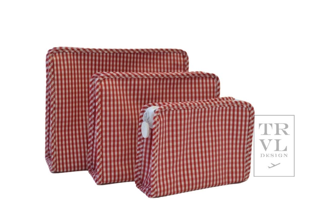 Red Gingham Roadie- Large