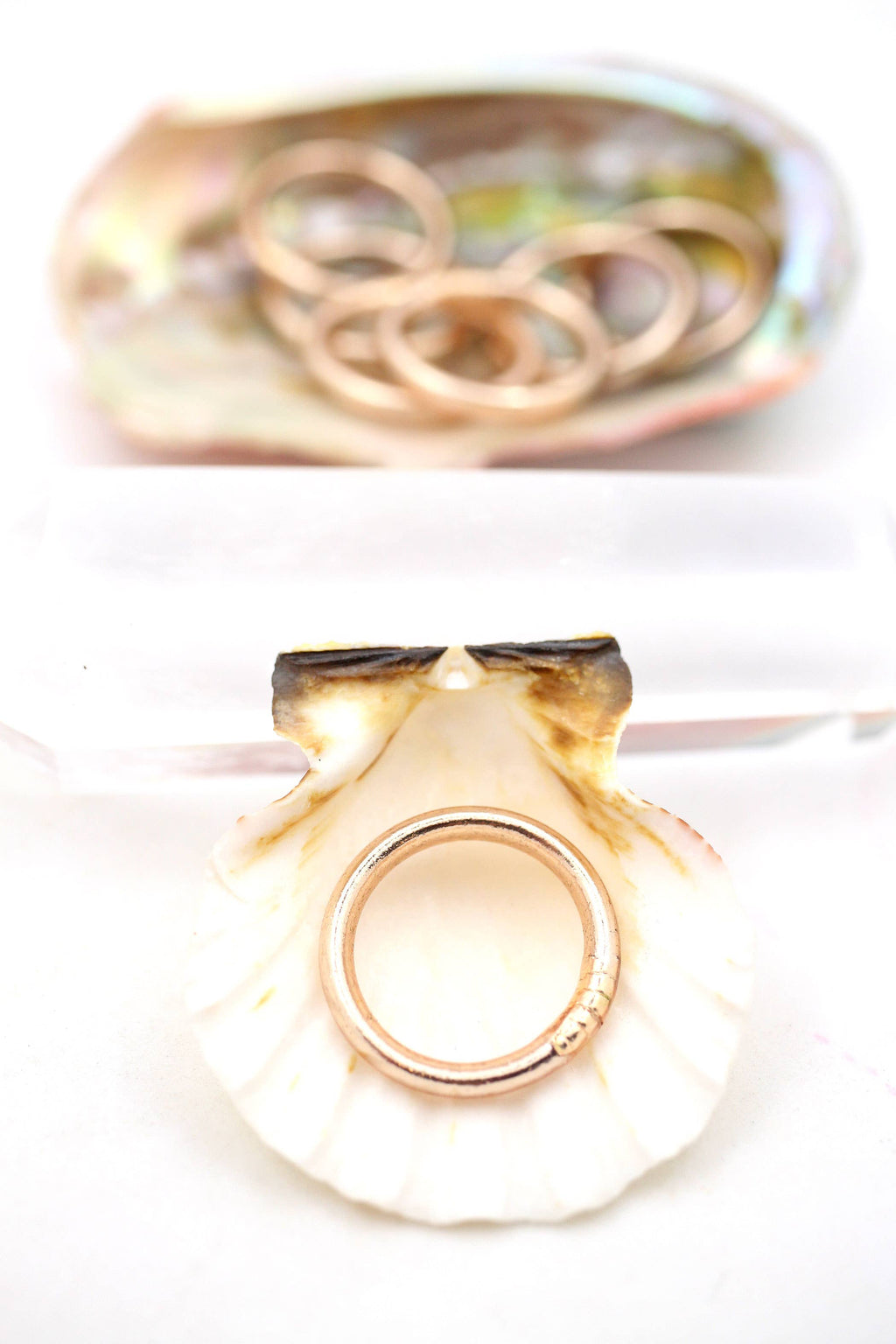 Light Gold Thai Buddhist Temple Rings