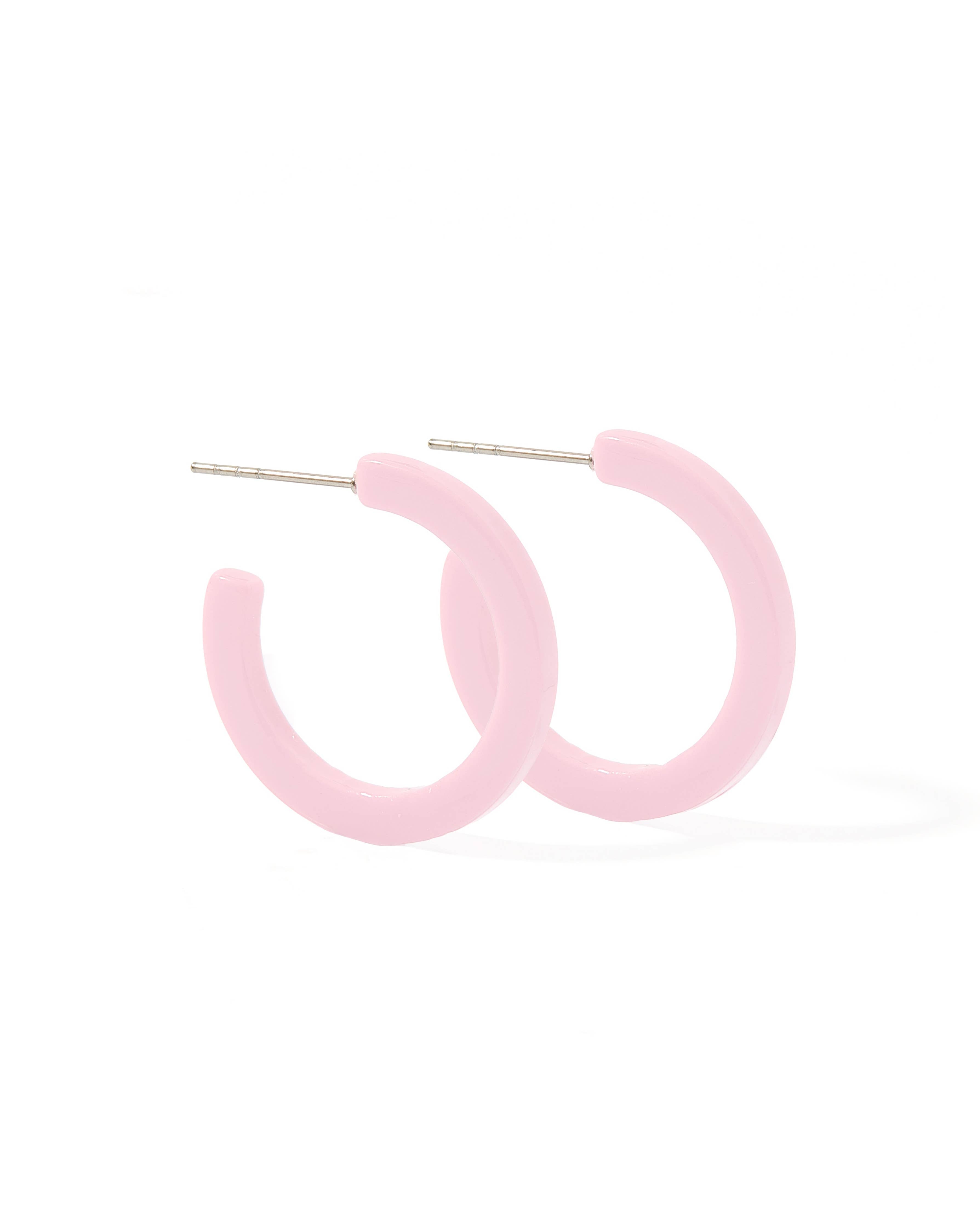 Holly - Mini Hoop - Pink Carnation