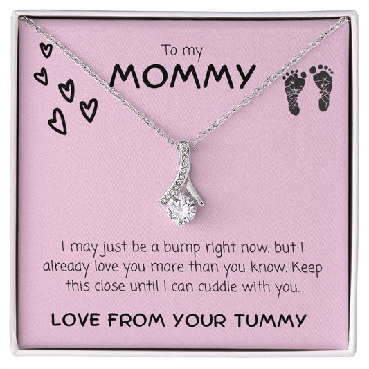 To my Mommy from Her Tummy Alluring Beauty necklace - it's a girl!