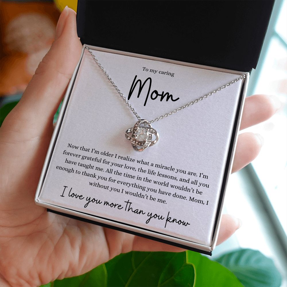 To my caring Mom Love Knot Necklace design 26