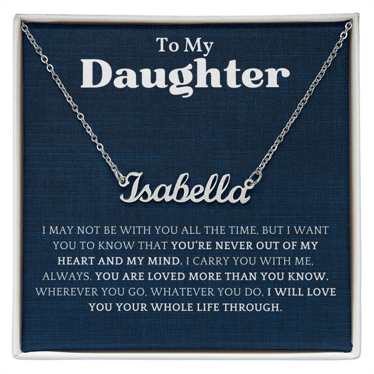 To my Daughter Custom Name necklace