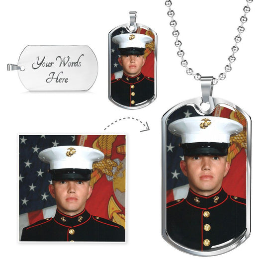 Personalized Military Style Dog Tag necklace